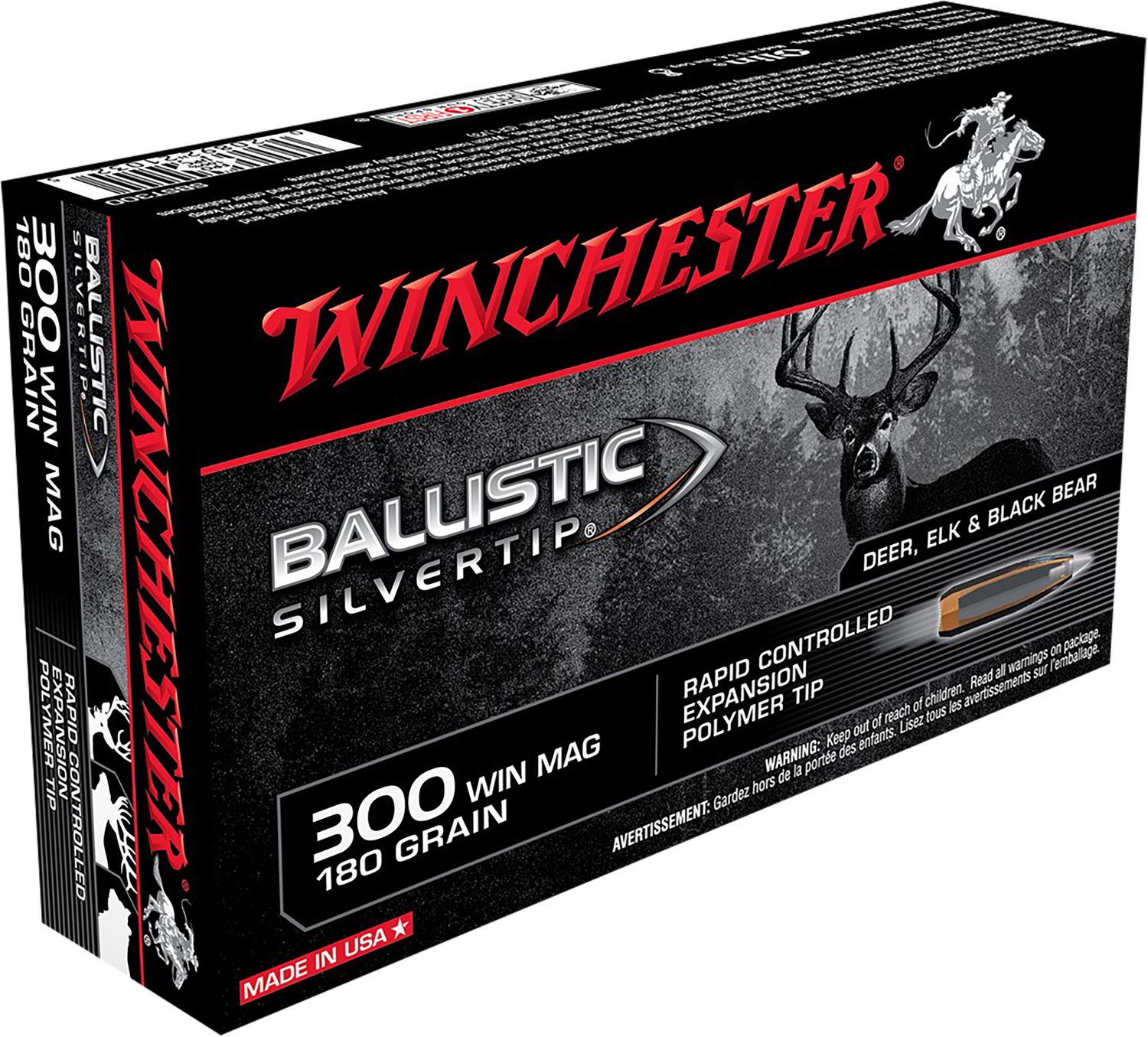 Winchester Ammo Ballistic Silvertip, Win Sbst300         300win  180 Blst         20/10