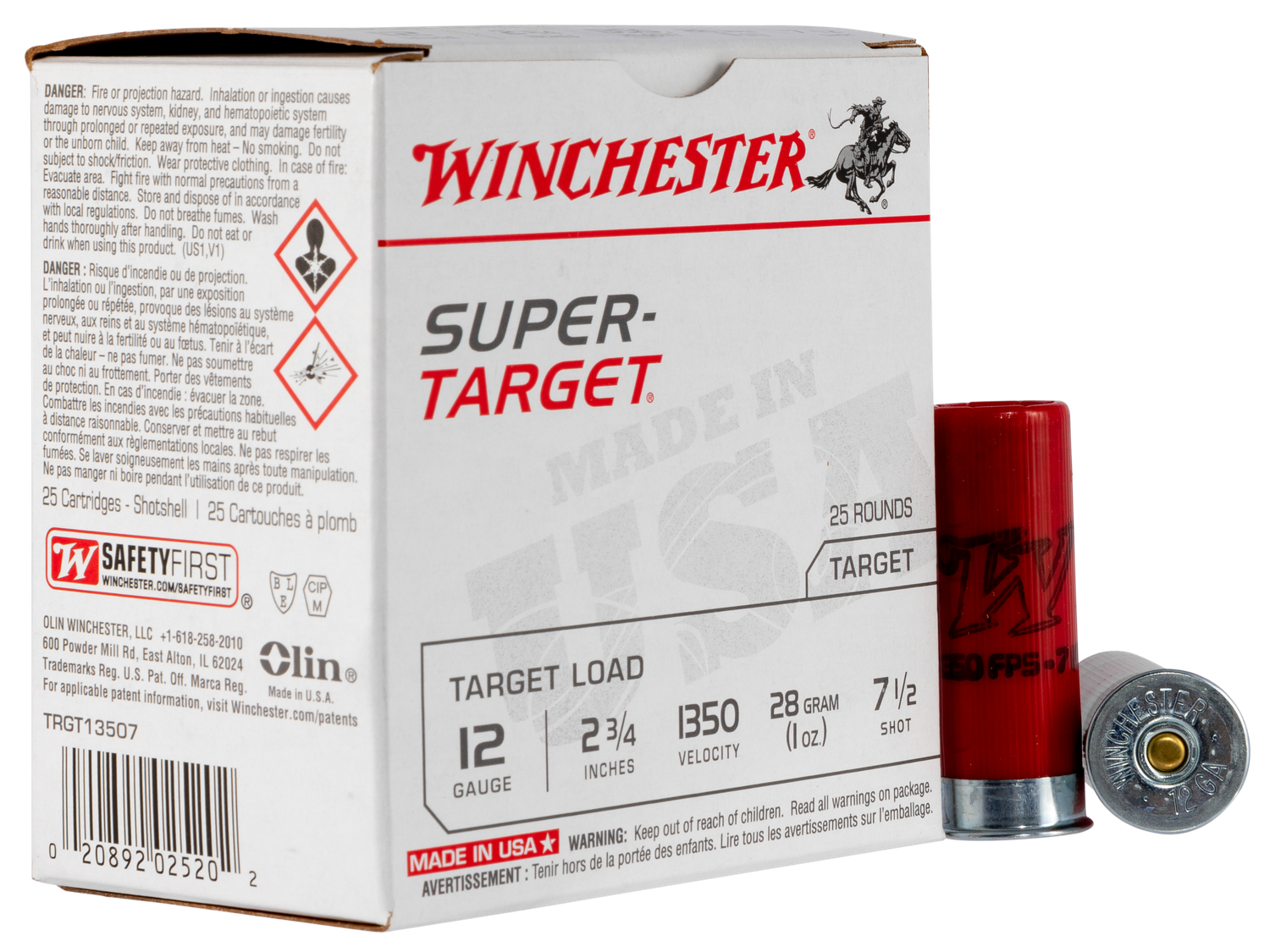 Winchester Ammo Super-target, Win Trgt13507  Sup Tgt     12 2.75 7.5   1oz 25/10