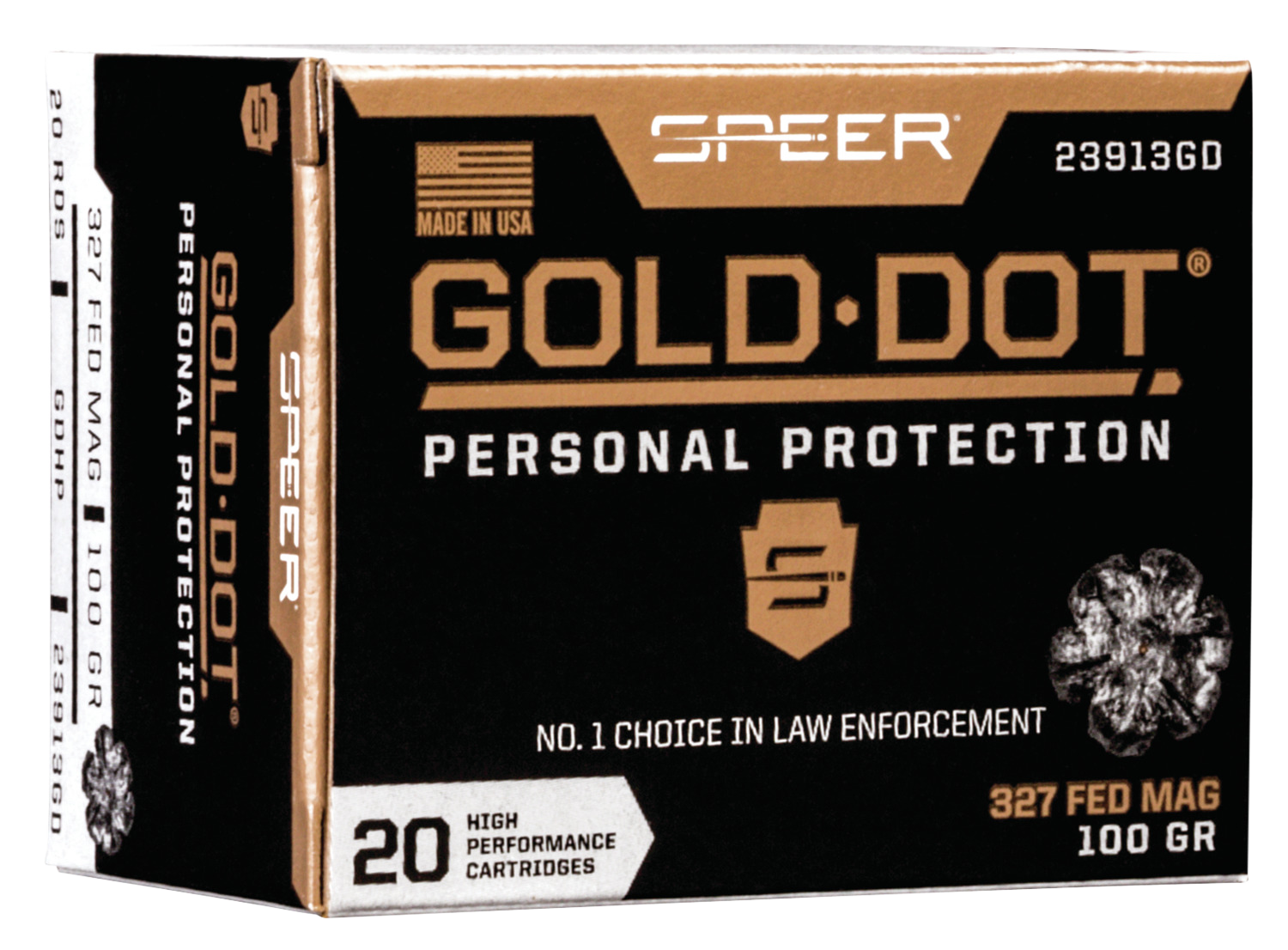 Speer Ammo Gold Dot, Speer 23913gd Gold Dot   327fed 100 Hp       20/10