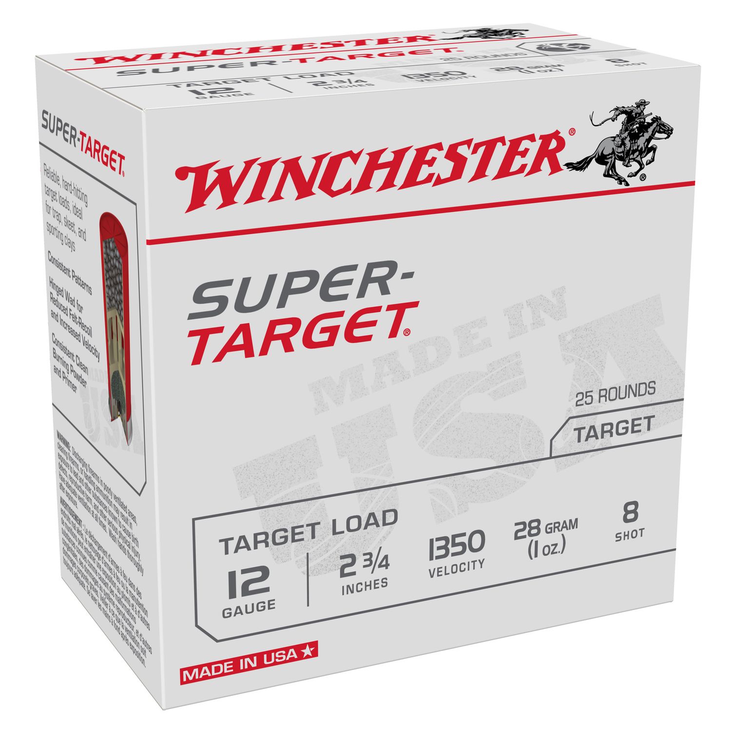Win Spr-trgt 12ga 2-3/4" #8 25/250