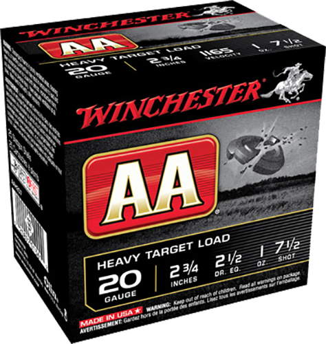 Winchester Ammo Aa, Win Aah207    Aa Target   20 2.75 7.5  1oz   25/10
