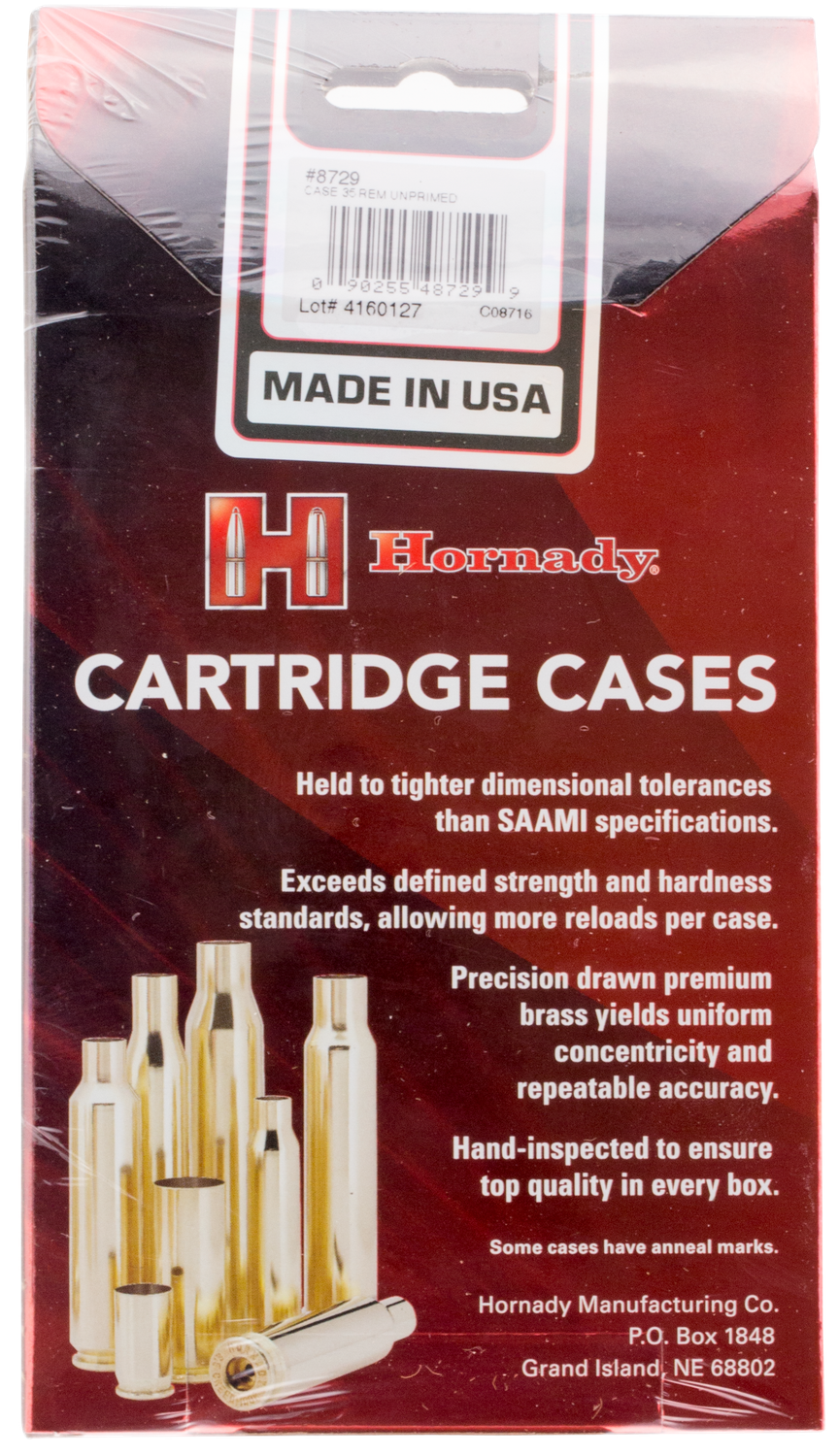 Hornady Unprimed Cases, Horn 8729    Unp Case 35 Rem                  50/5