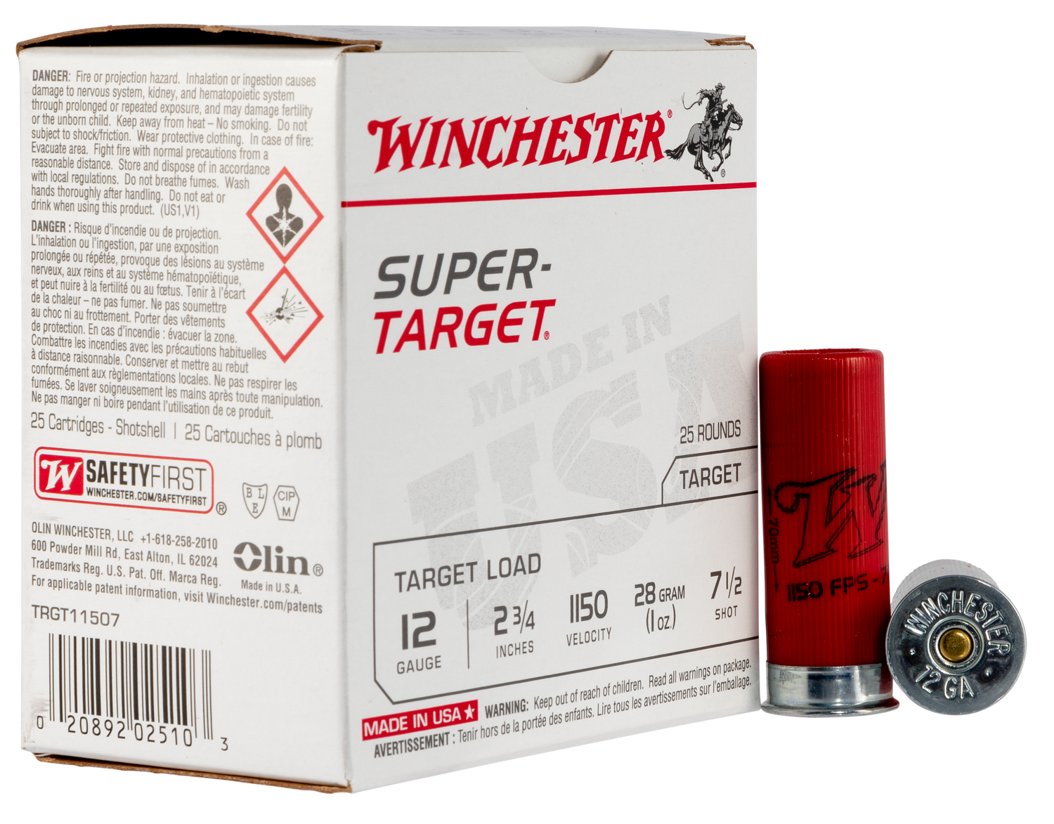 Winchester Ammo Super-target, Win Trgt11507  Sup Tgt     12 2.75 7.5   1oz 25/10