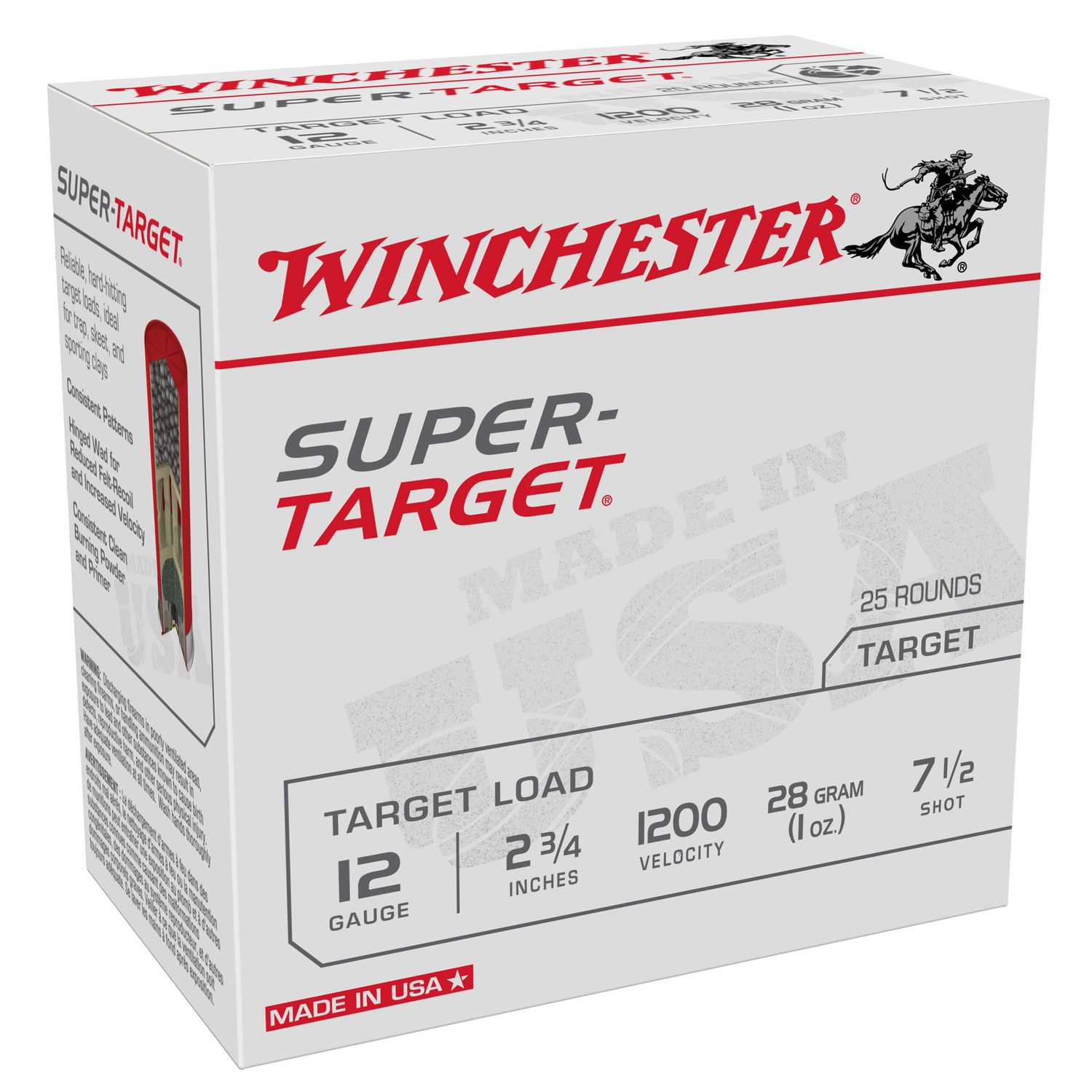 Win Spr-trgt 12ga 2-3/4" #7.5 25/250