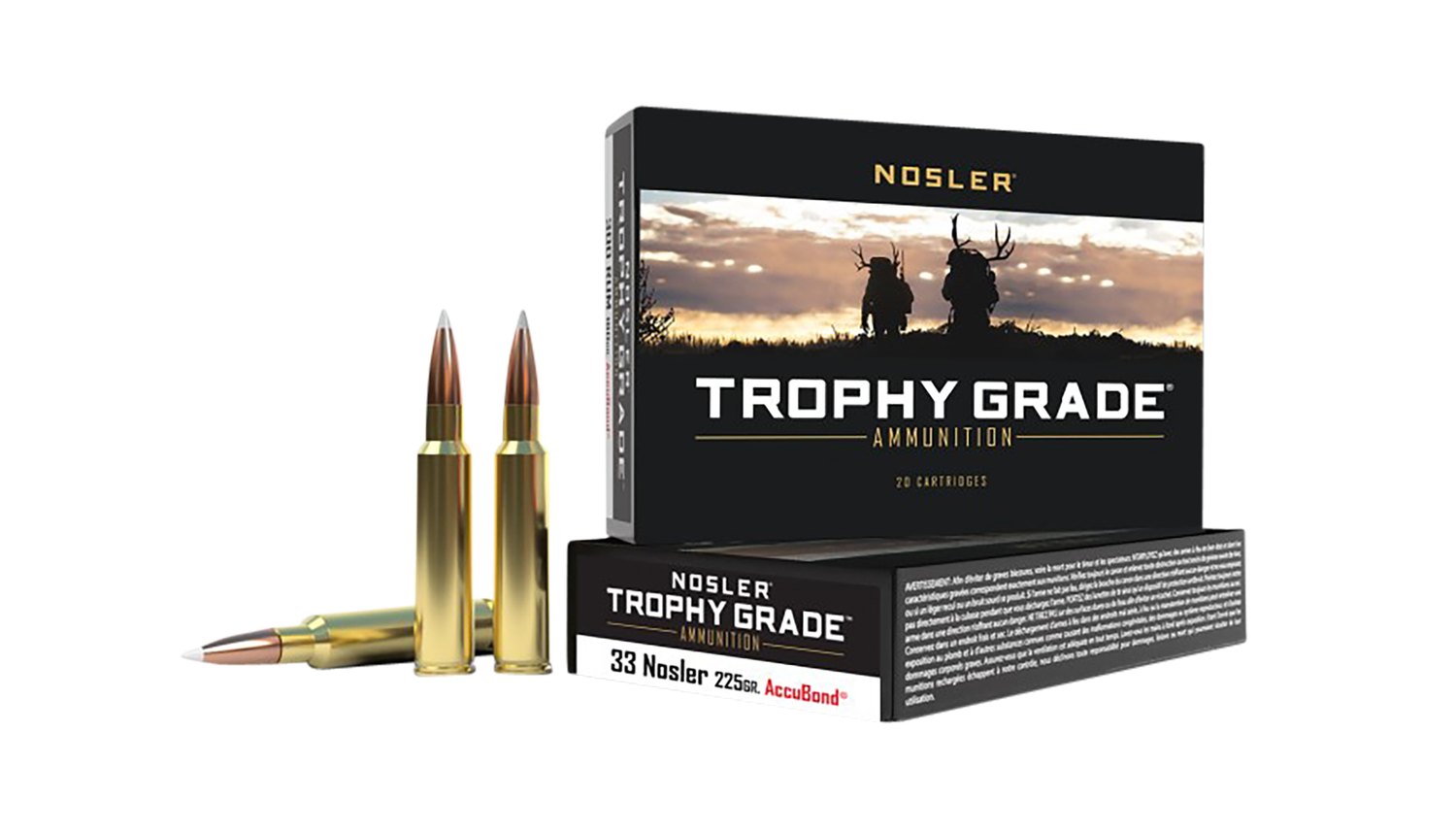 Nosler Trophy Grade, Nos 60098        33 Nos   225 Partition      20/10