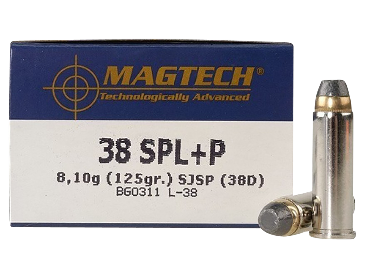 Magtech Range/training, Magtech 38d        38+p   125 Sjsp           50/20