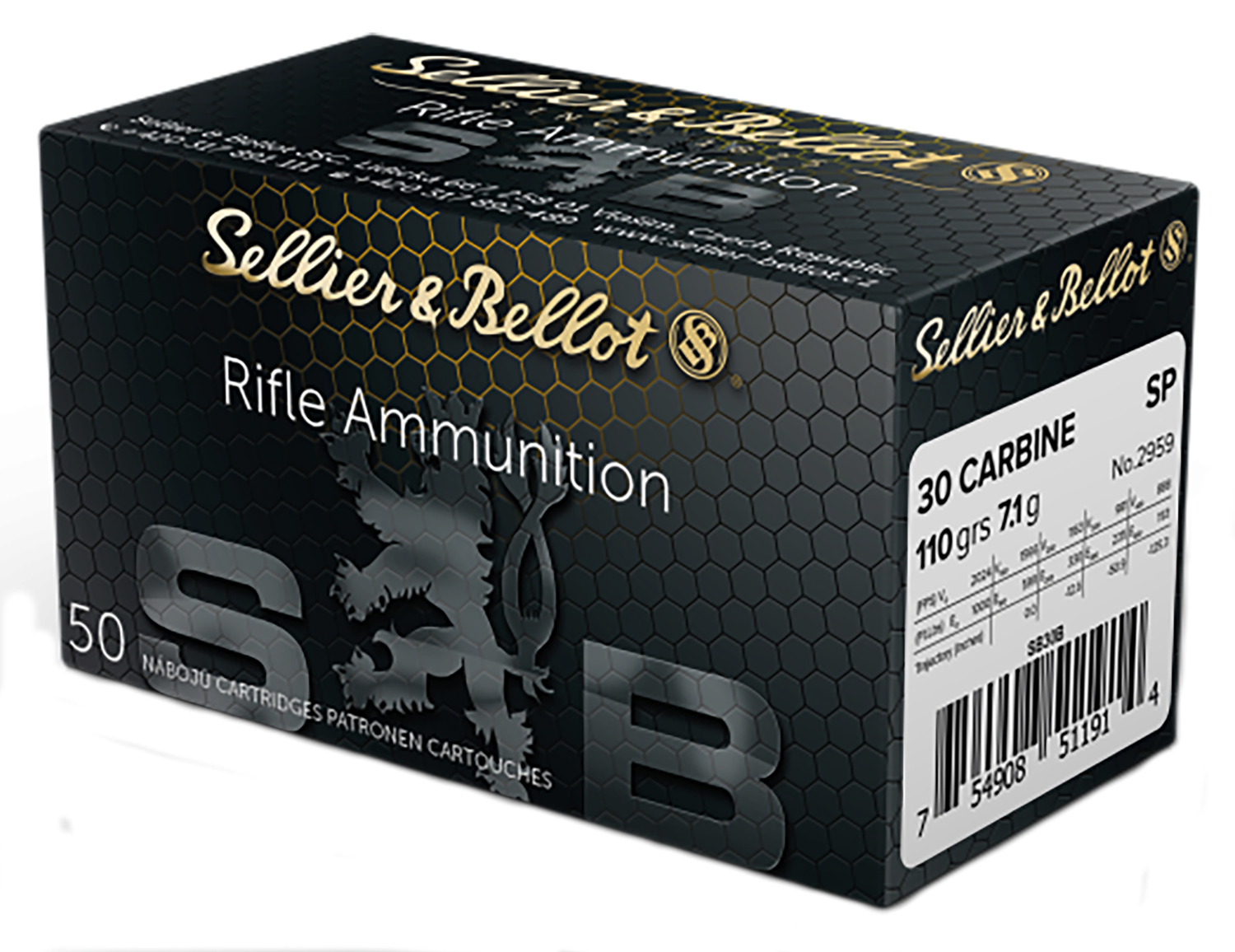 Sellier & Bellot Rifle, S&b Sb30b          30 Car  110 Sp            50/20