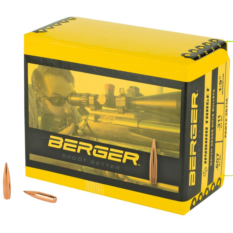 Berger 6.5mm 140g Hybrid Targt 500ct Berger 6.5mm 140g Hybrid Targt 500ct