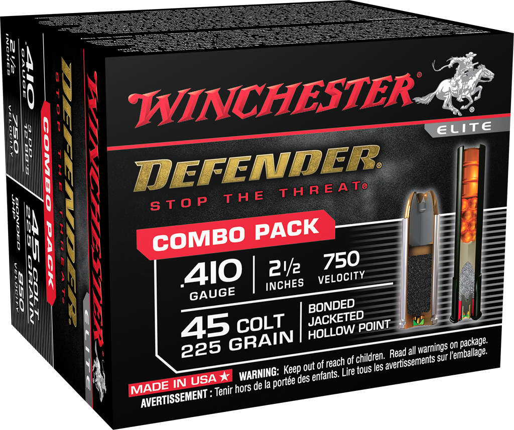 Winchester Ammo Pdx1 Defender, Win S41045pd   Defender   410/45 Combo       20/10
