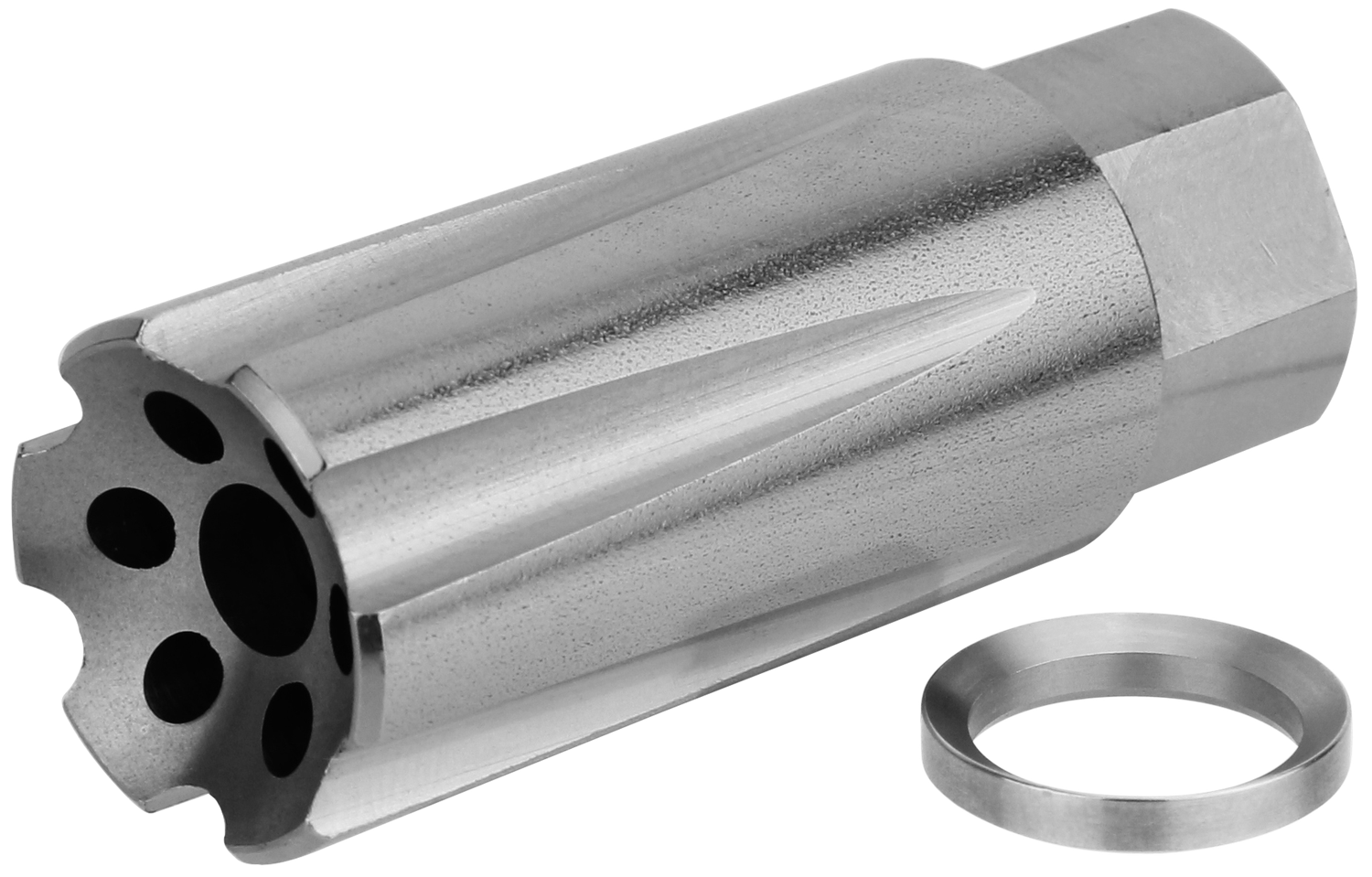 Tacfire Linear, Tacfire Mz1020-9mmss  9mm 1/2x36 Linear Comp Ss