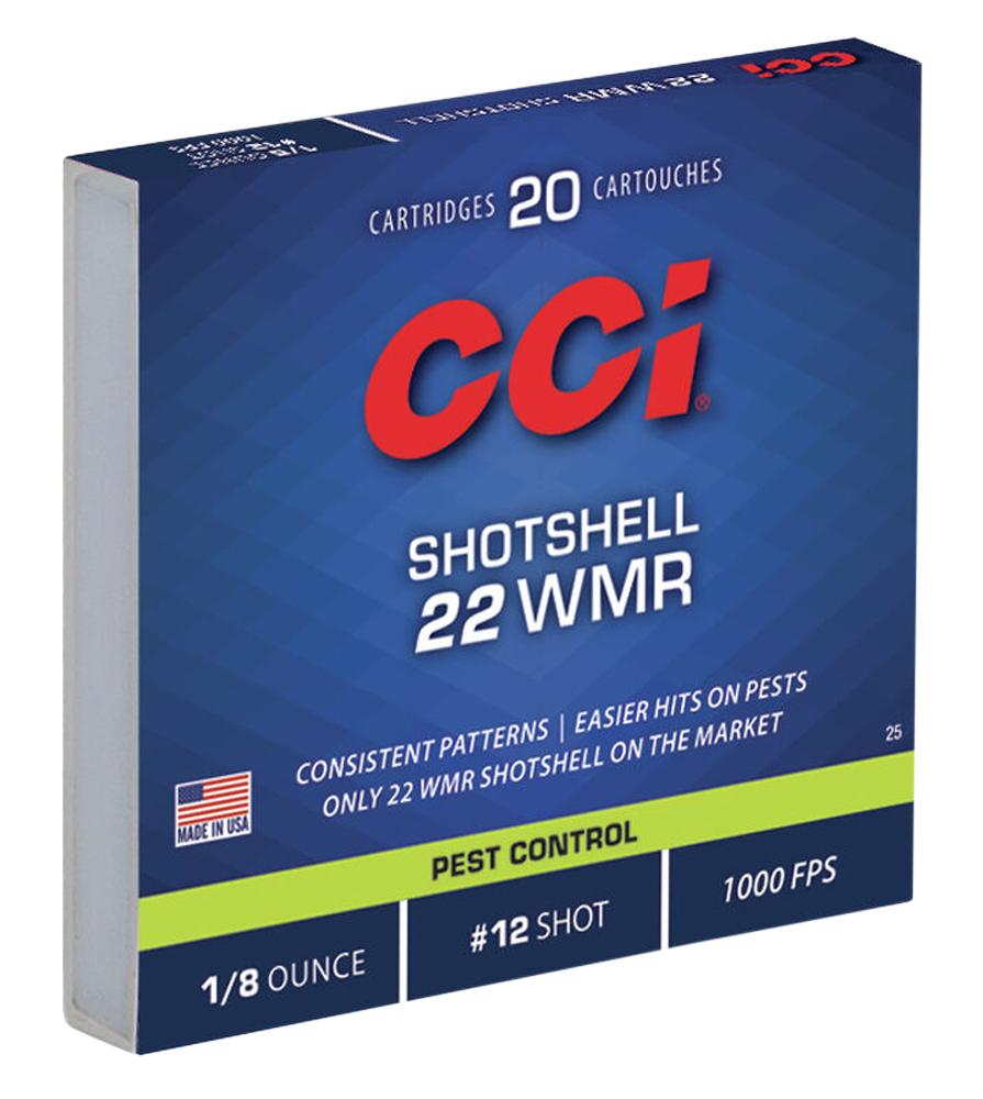 Cci Pest Control, Cci 0025      22wmr Shotshell #12           20/100