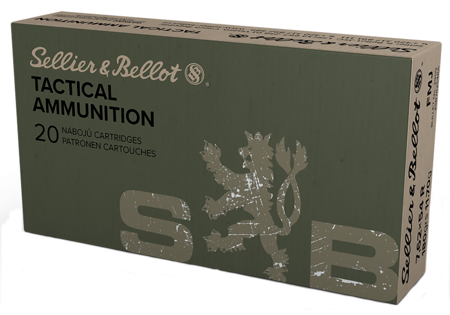 Sellier & Bellot Rifle, S&b Sb76254ra      7.62x54r 180 Fmj          20/20