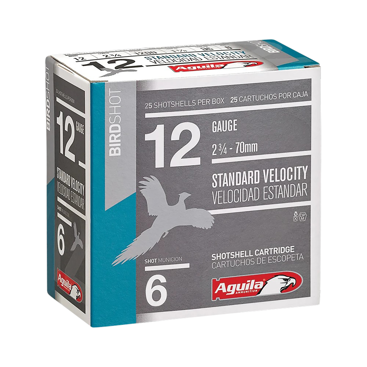 Aguila Birdshot, Aguila 1chb1216      12ga Std     6sht 1-1/8 25/10