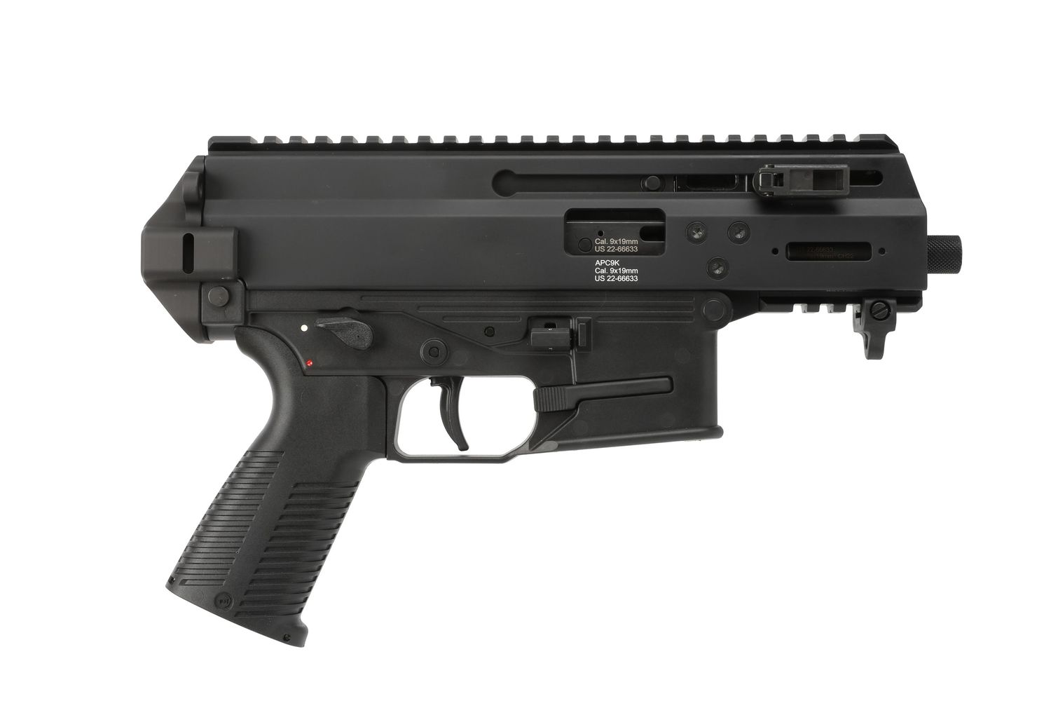 B&T Apc9k Pro 9mm Blk 4.3"