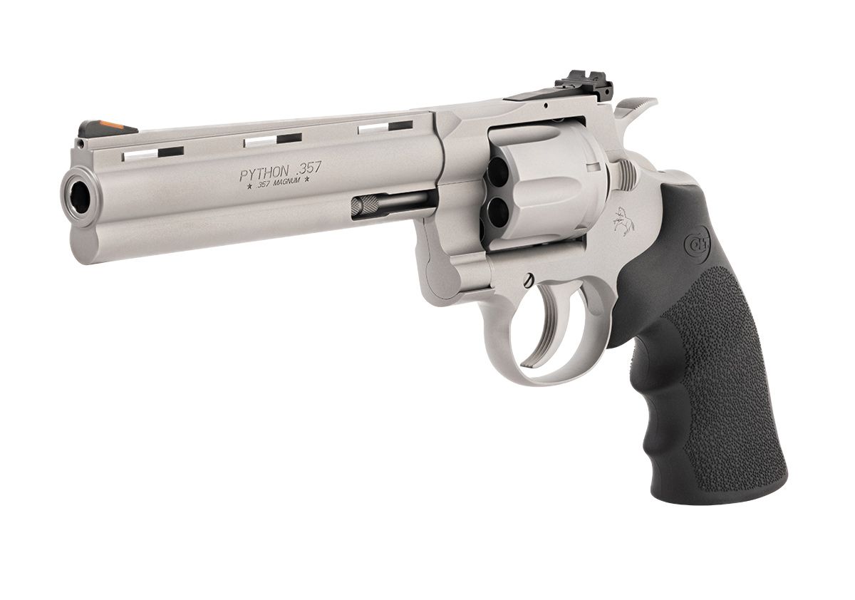 Colt Python 357mag Ss 6" 6rd Hogue