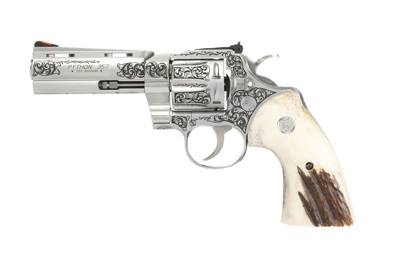 Colt Python 357mag 4 Colt Python 357mag 4" Engraved/stag