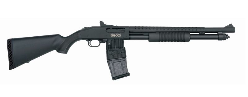 Mossberg 590m Magfed 12/18.5 Heat Shld Mossberg 590m Magfed 12/18.5 Heat Shld