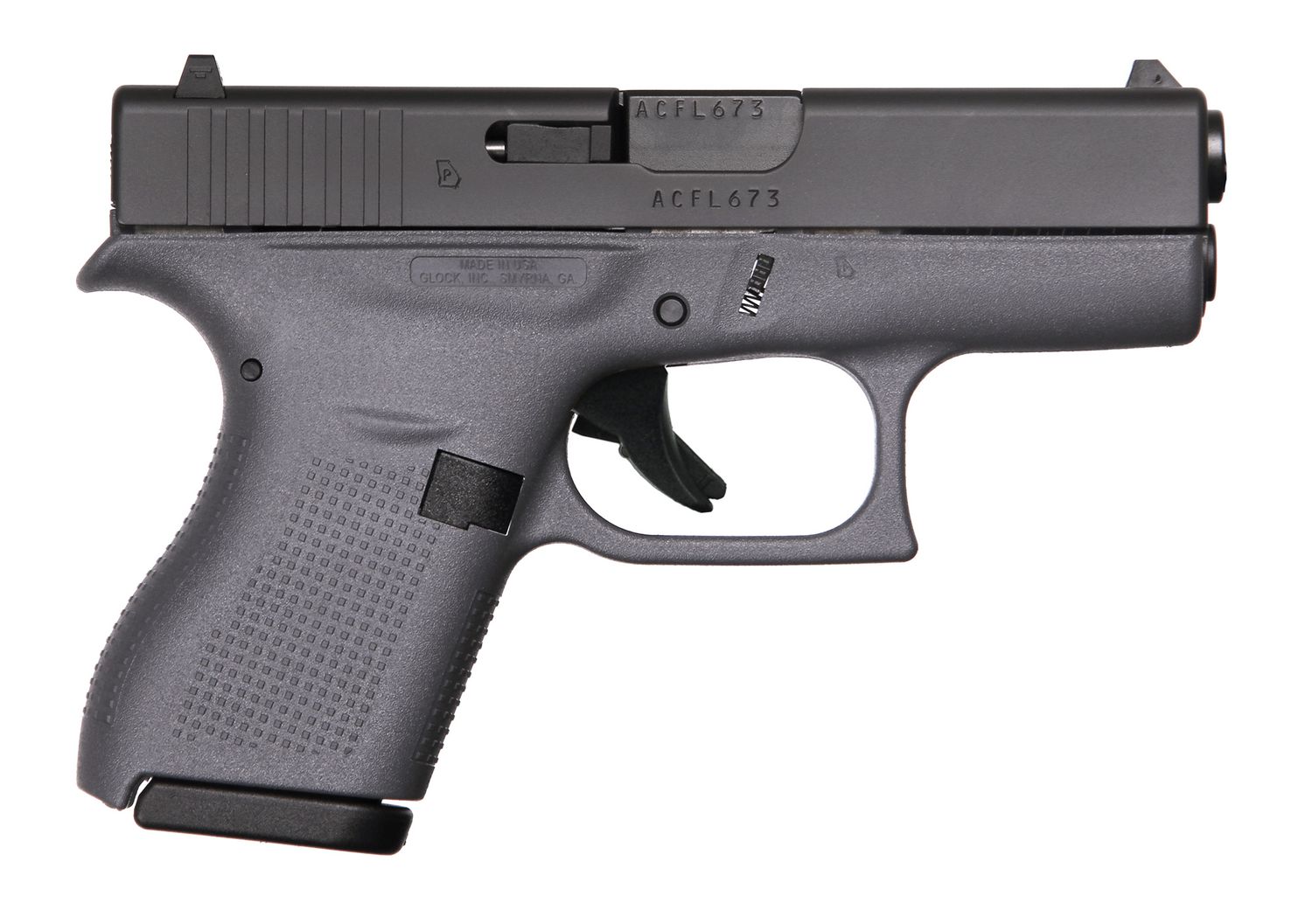 GLOCK G42 G3 Gray 380acp 6+1 3.25