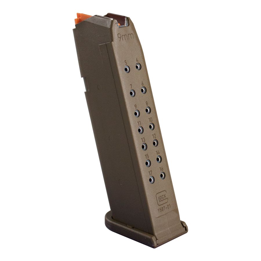 GLOCK Magazine G17 9mm 17rd Fde Pkg