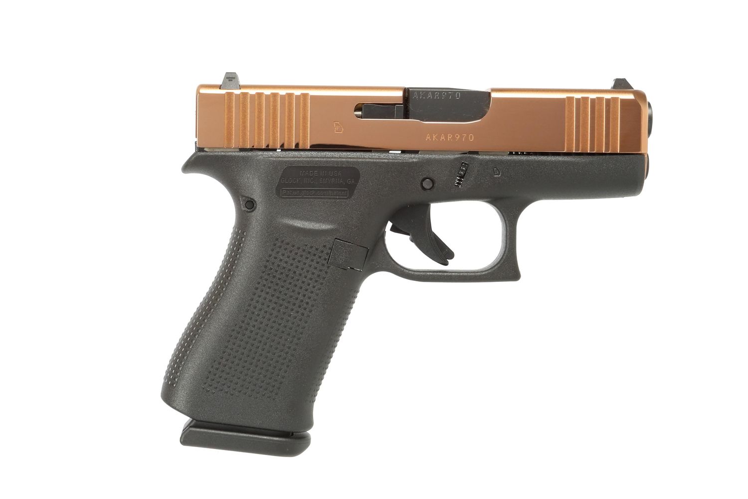 GLOCK G43x 9mm Rose Gold 3.39" 10+1