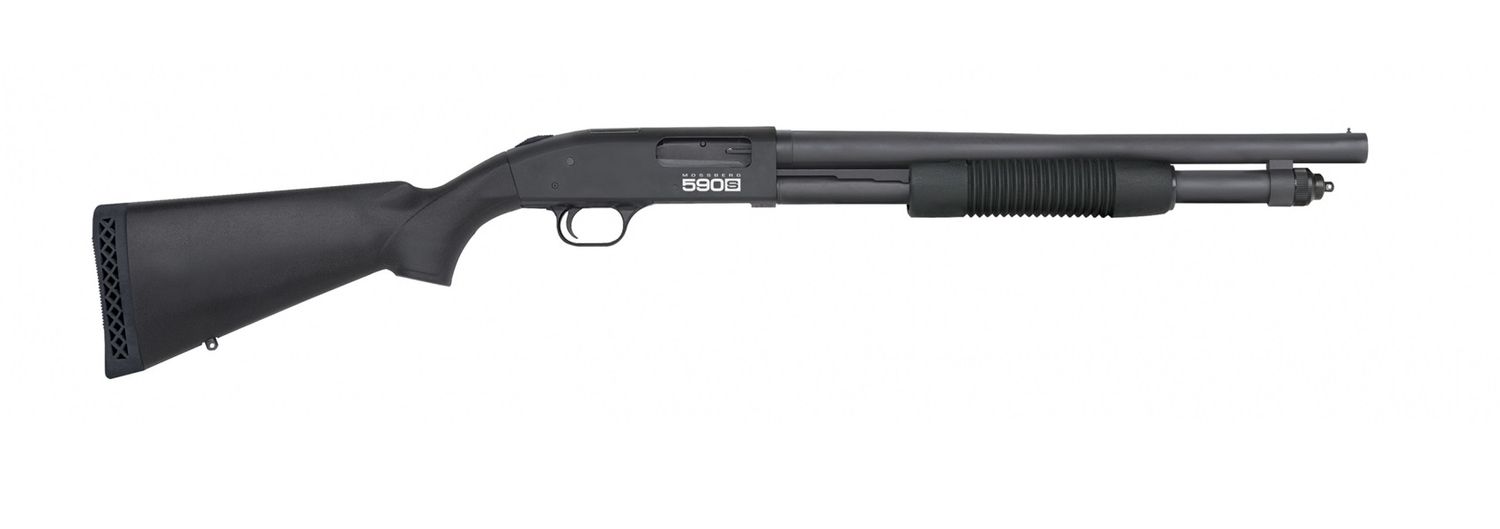 Mossberg 590s Tact 12/18.5 9+1 Bl/sy Or