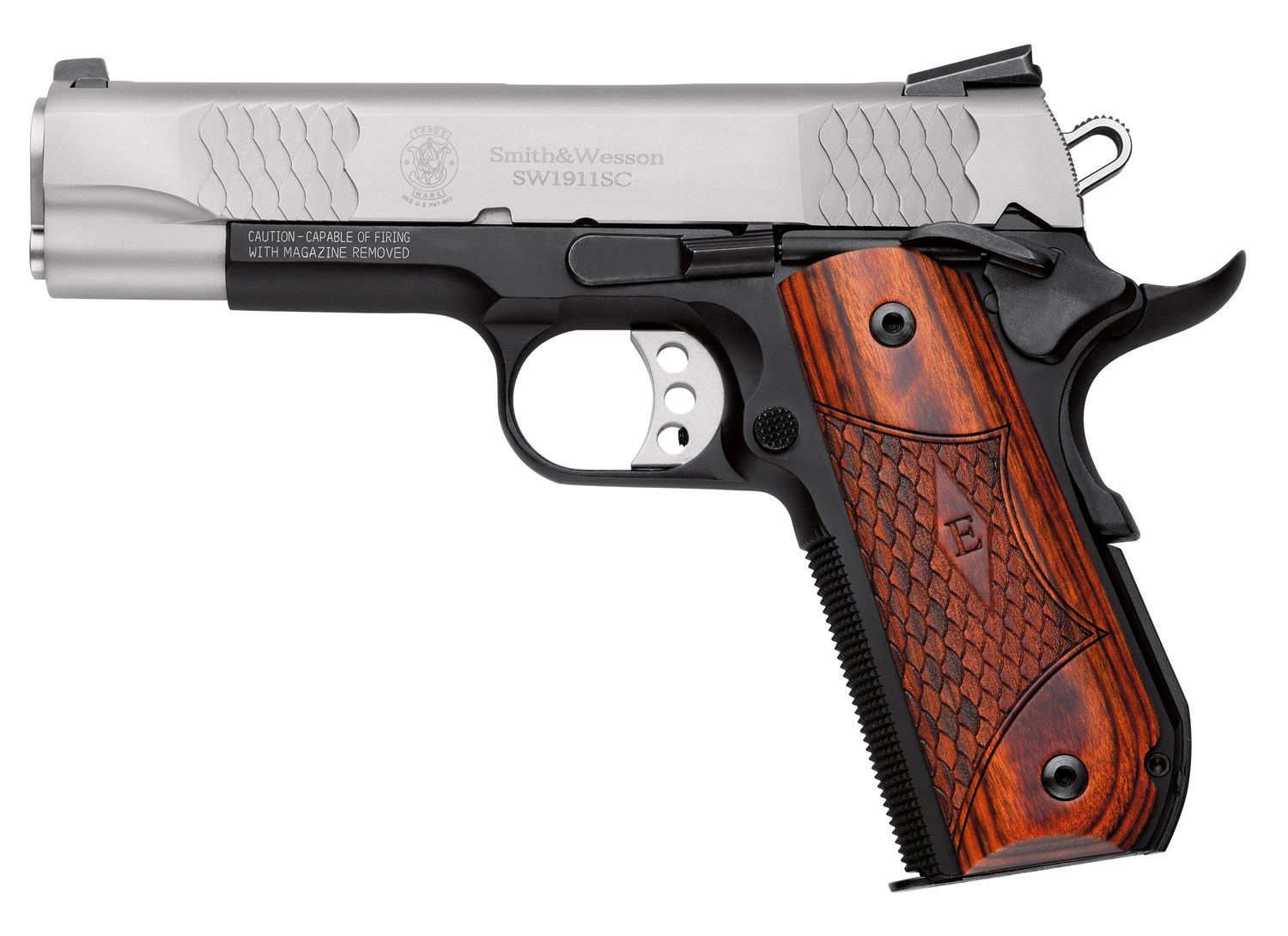 Smith and Wesson Sw1911sc 45a 4.25" Ss Ns E-ser