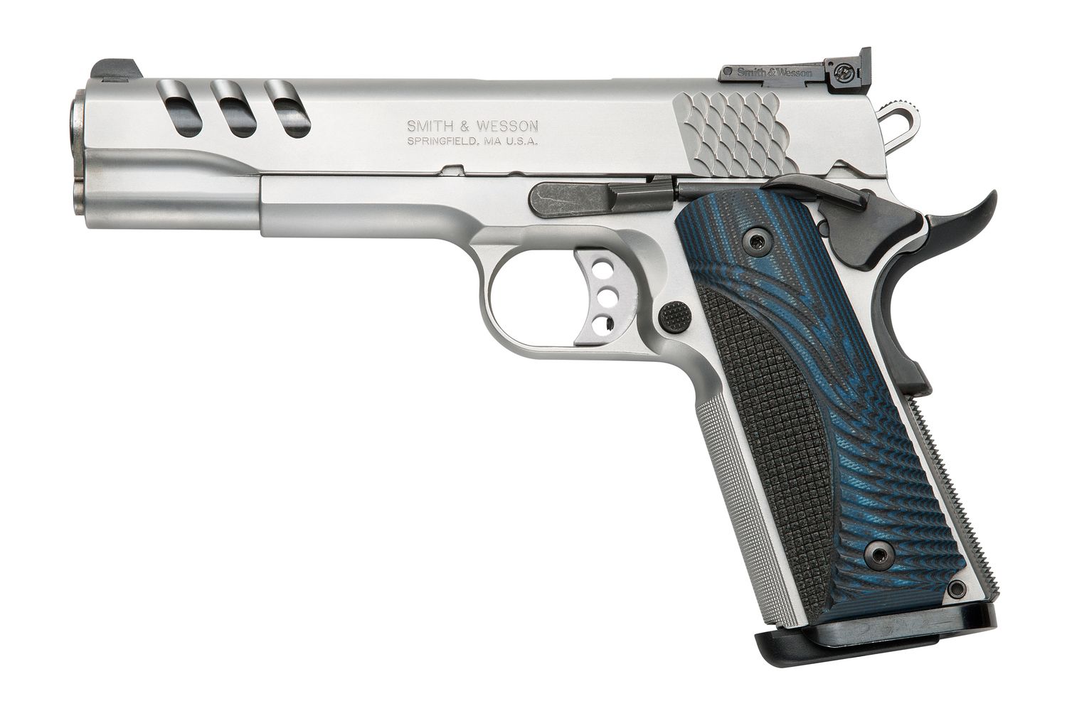 Smith and Wesson Sw1911pc 45acp 8+1 5" Ss/g10