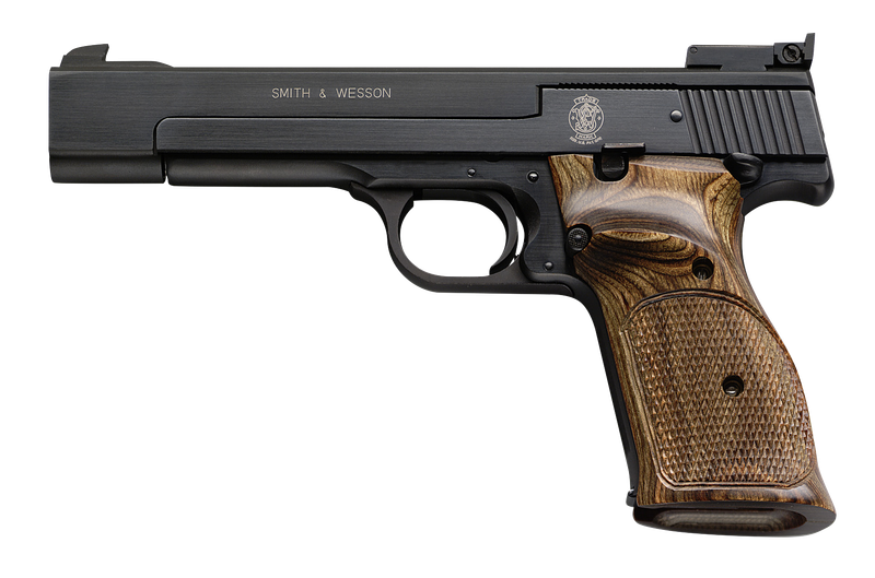 Smith and Wesson 41 22lr 10+1 Blue/wood 5.5 Smith and Wesson 41 22lr 10+1 Blue/wood 5.5" As