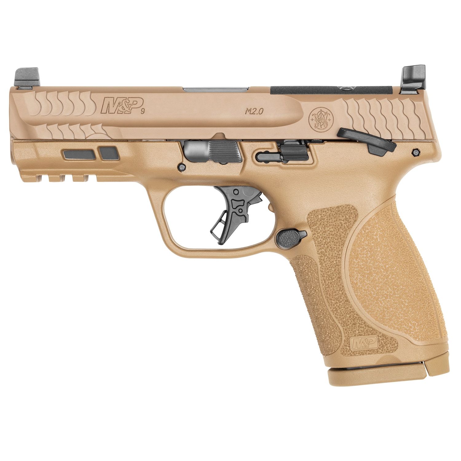 Smith and Wesson M&p9 M2.0 Cpt 9mm Fde 4" Or