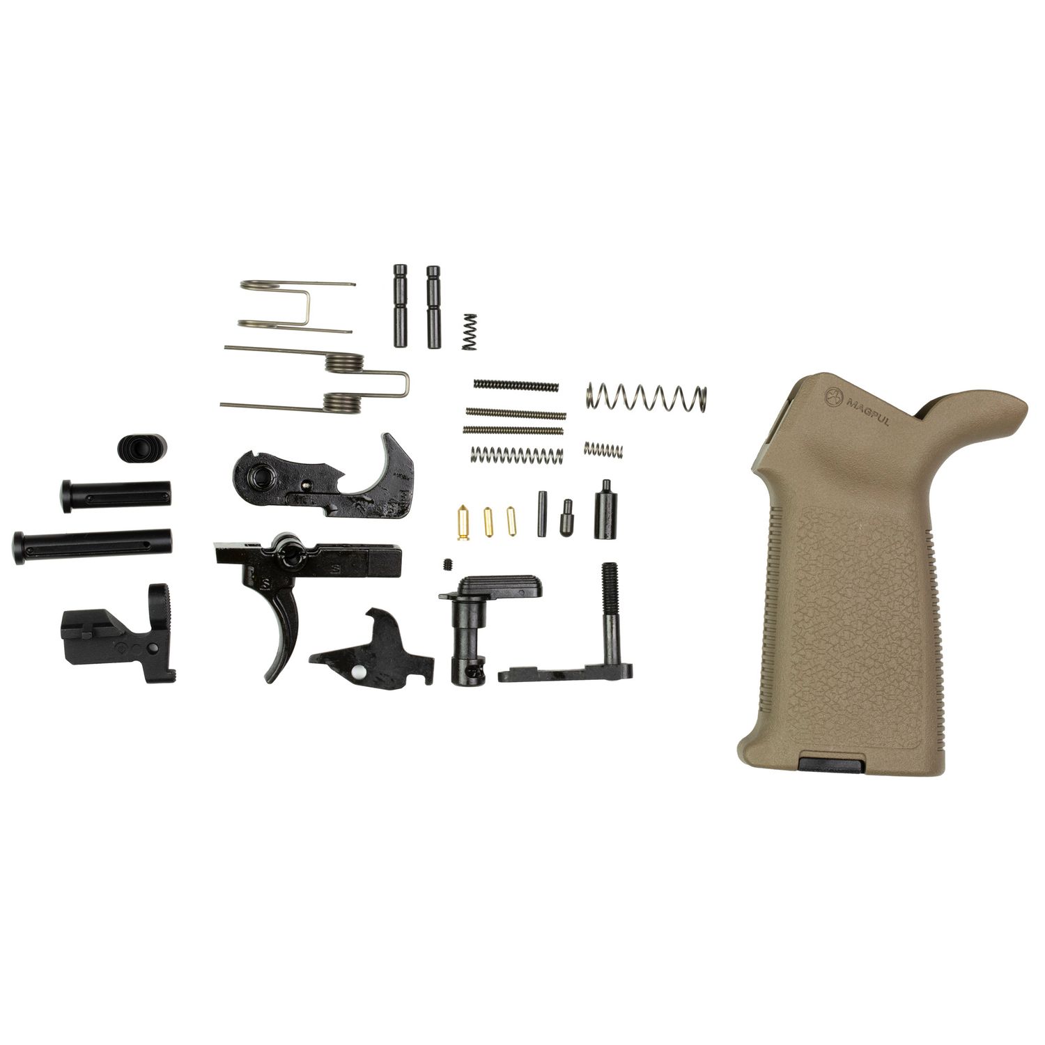Aero M5 Ar10 Lwr Parts Kit, Color/Finish: Flat Dark Earth