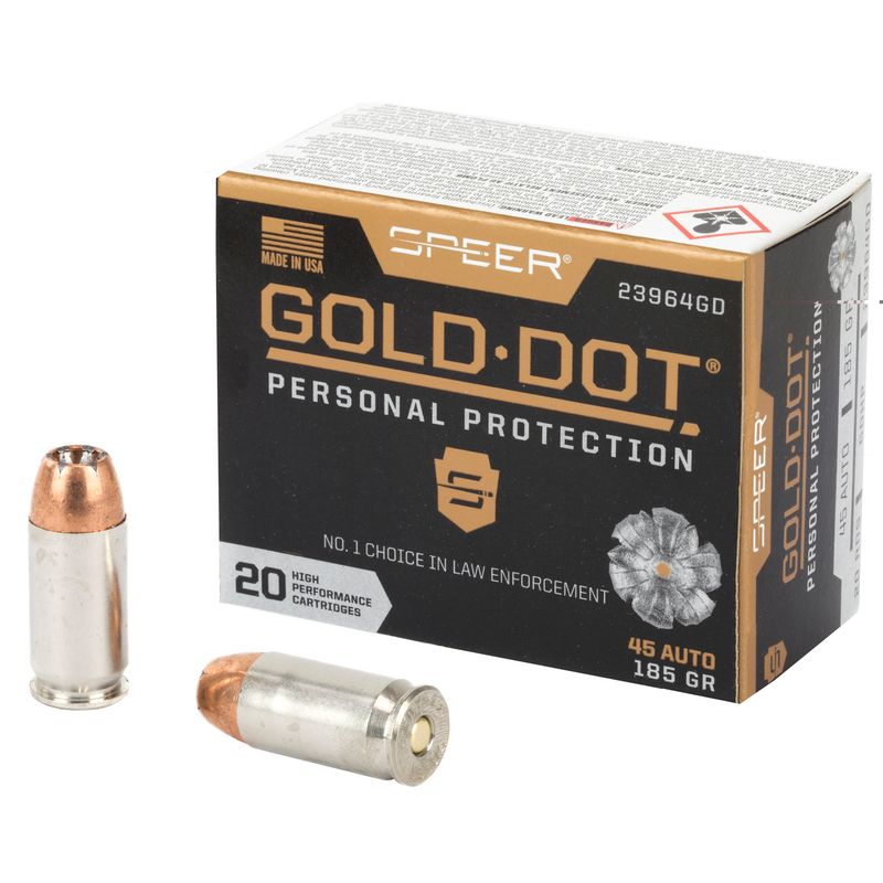 Spr Gold Dot 45acp 185gr Hp 20/200 Spr Gold Dot 45acp 185gr Hp 20/200
