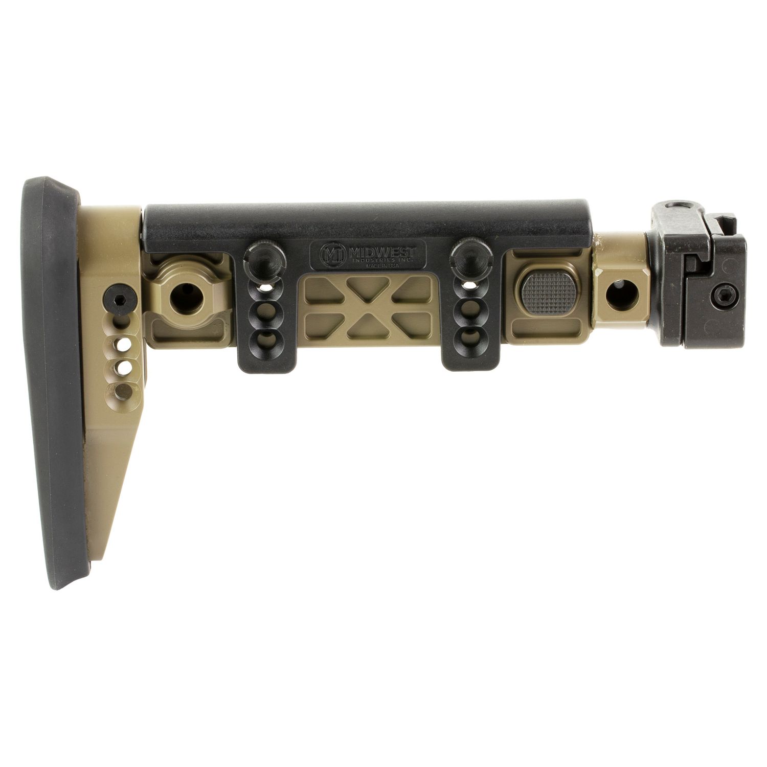 Midwest Ak Alpha Folding Stock, Color: Flat Dark Earth