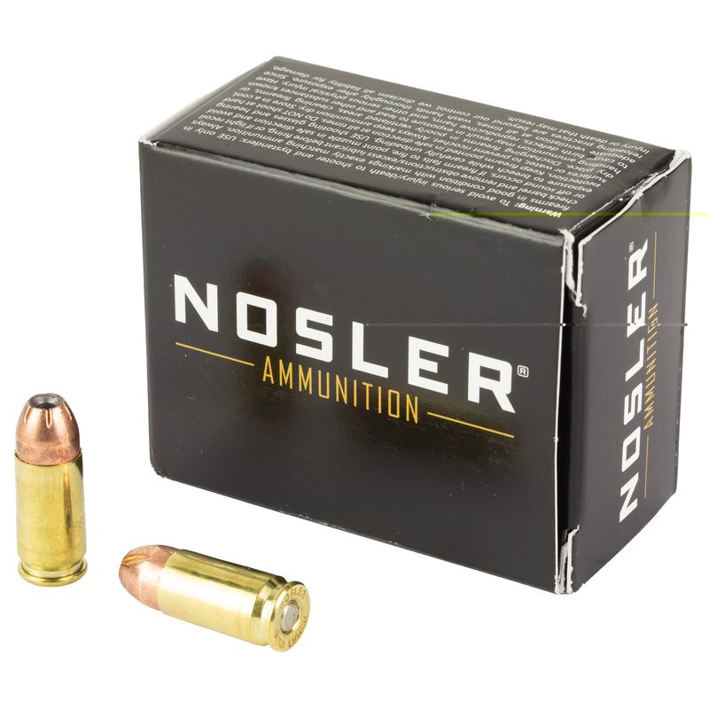 Nosler Asp 9mm 115gr Hg Jhp 20/400 Nosler Asp 9mm 115gr Hg Jhp 20/400