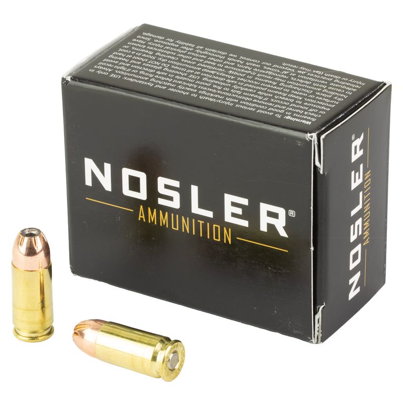 Nosler Asp 9mm 147gr Hg Jhp 20/400
