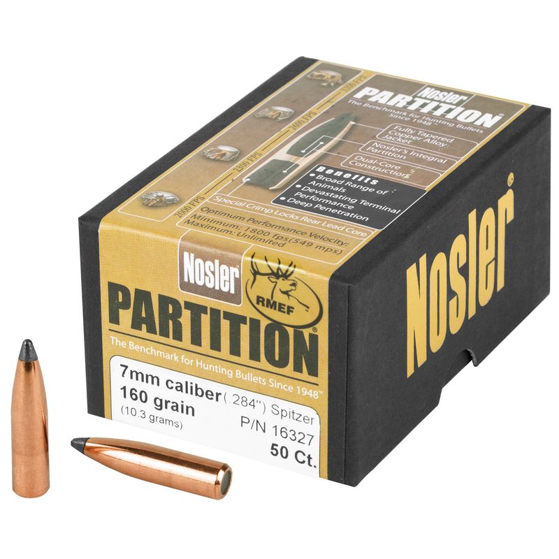 Nosler 7mm 160gr Sp Partition 50ct Nosler 7mm 160gr Sp Partition 50ct