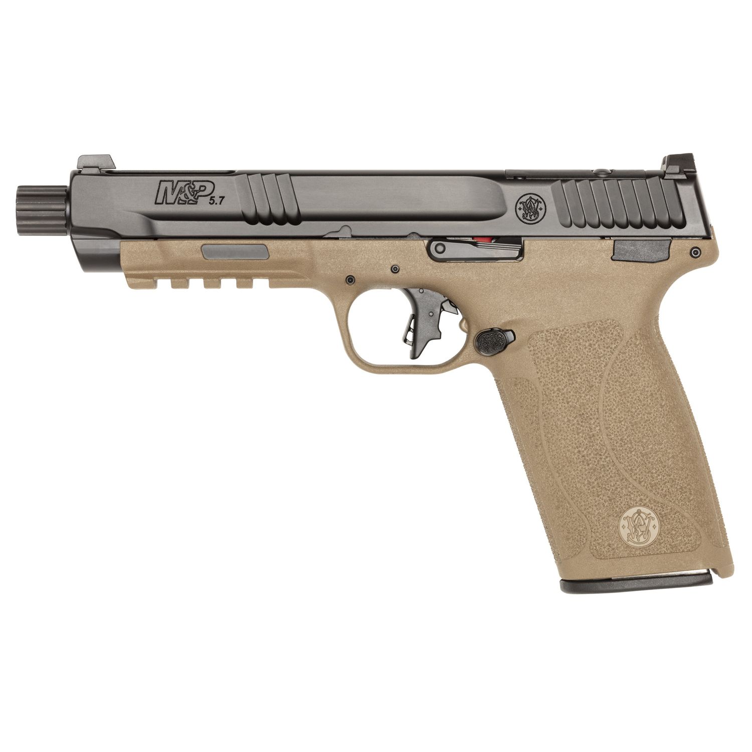 S&w M&p 5.7x28 Or Tb 22rd 5" Fde/blk