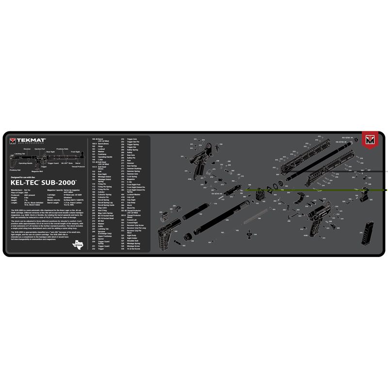Tekmat Pstl Mat For Keltec Sub2000 Tekmat Pstl Mat For Keltec Sub2000