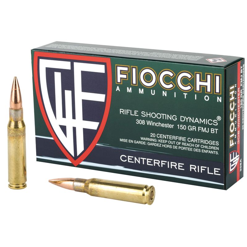 Fiocchi 308win 150gr Fmjbt 20/200 Fiocchi 308win 150gr Fmjbt 20/200
