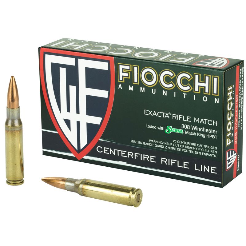 Fiocchi 308win 175gr Hpbt Mk 20/200 Fiocchi 308win 175gr Hpbt Mk 20/200