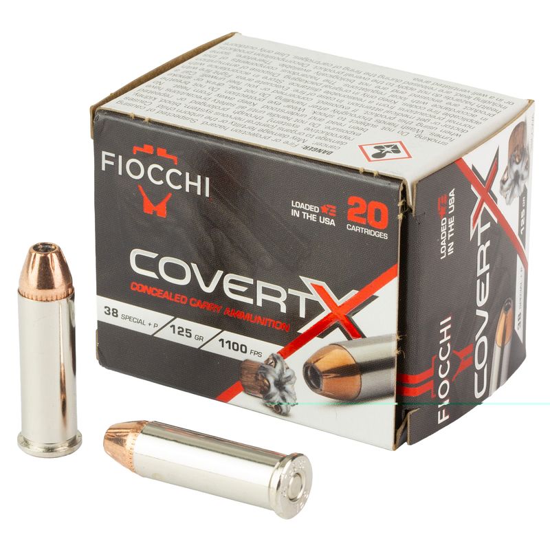 Fiocchi Covertx 38spl+p 125gr 20/200 Fiocchi Covertx 38spl+p 125gr 20/200