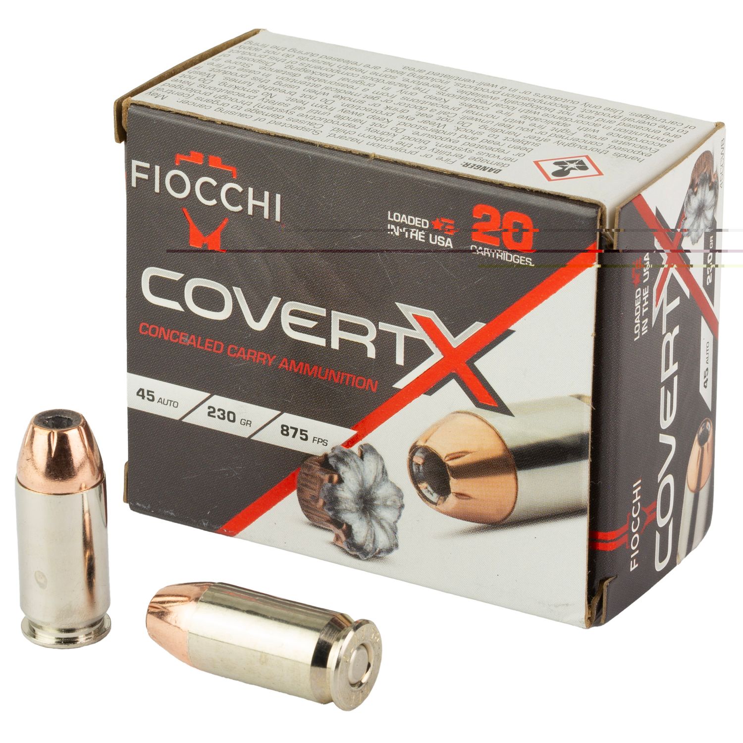 Fiocchi Covert X 45acp 230gr 20/200
