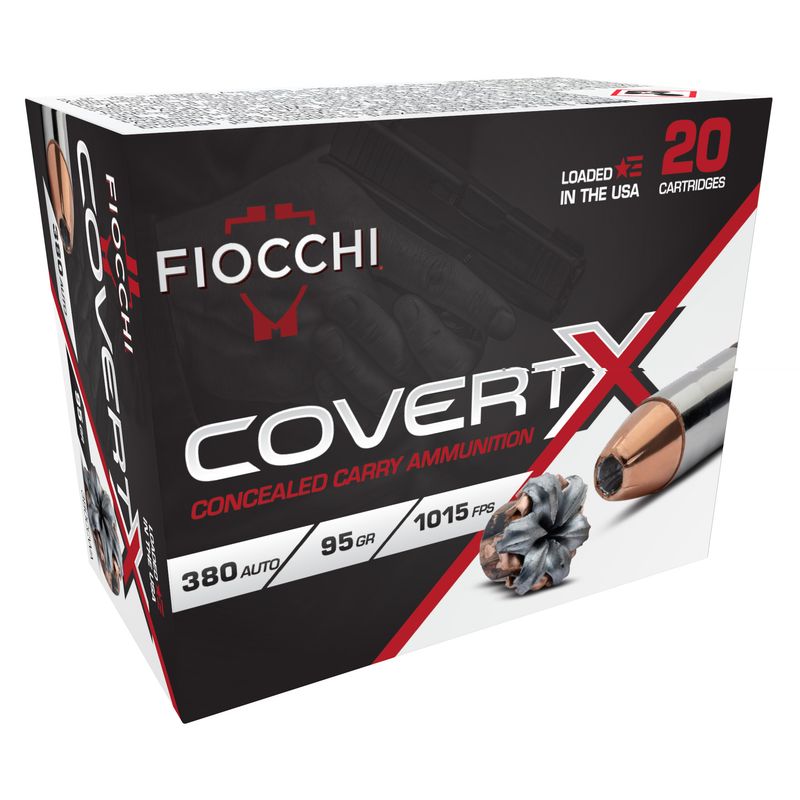 Fiocchi Covert X 380acp 95gr 20/200 Fiocchi Covert X 380acp 95gr 20/200