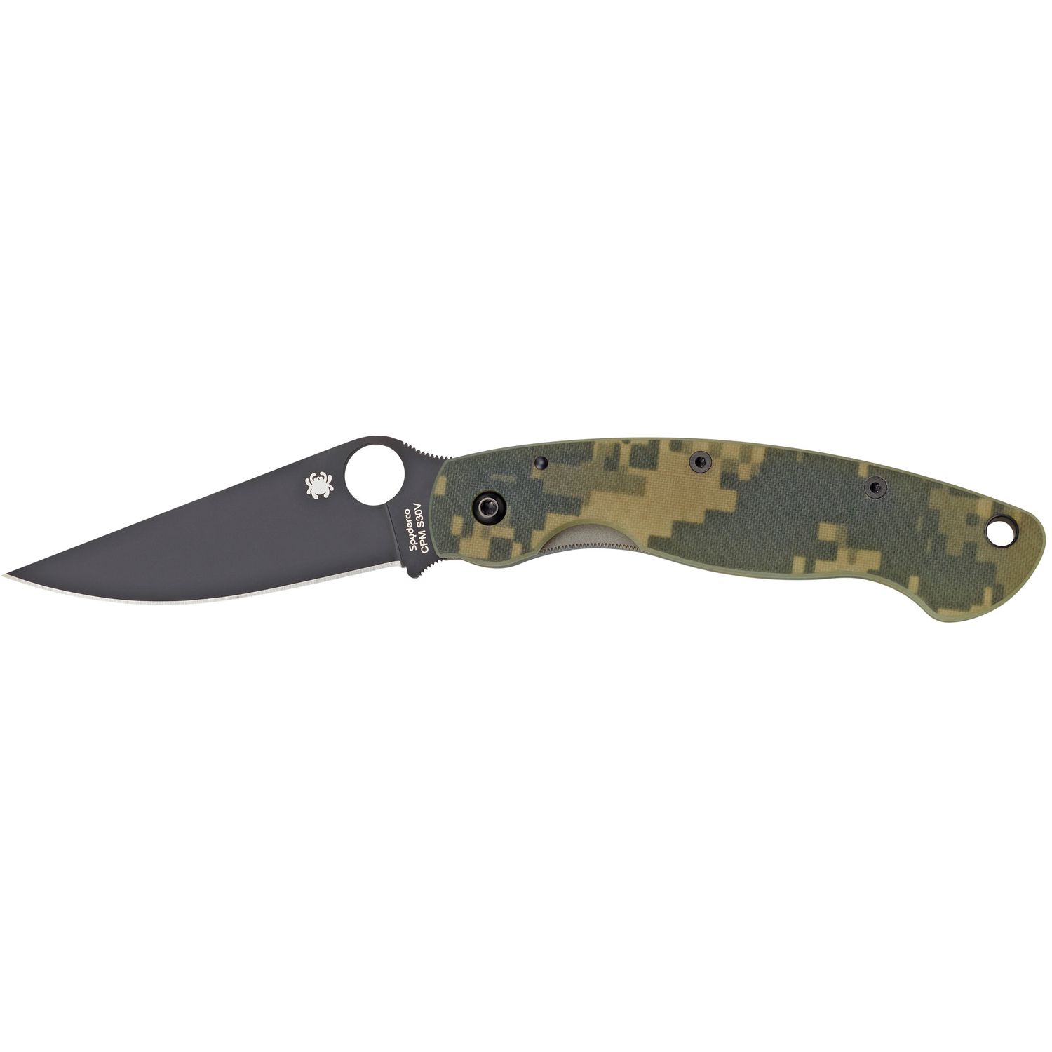 Spyderco Military Model G-10, Finish/Color: Camo