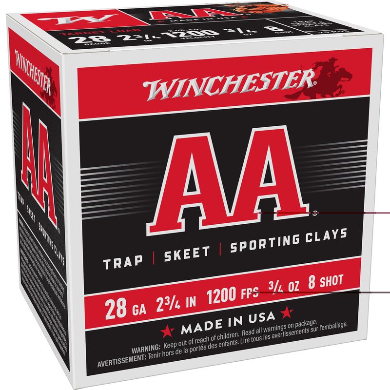 Win Aa Trgt 28ga 2-3/4 Win Aa Trgt 28ga 2-3/4" #8 25/250