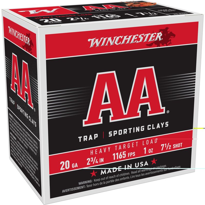 Win Aa Trgt 20ga 2.75 Win Aa Trgt 20ga 2.75" #7.5 25/250