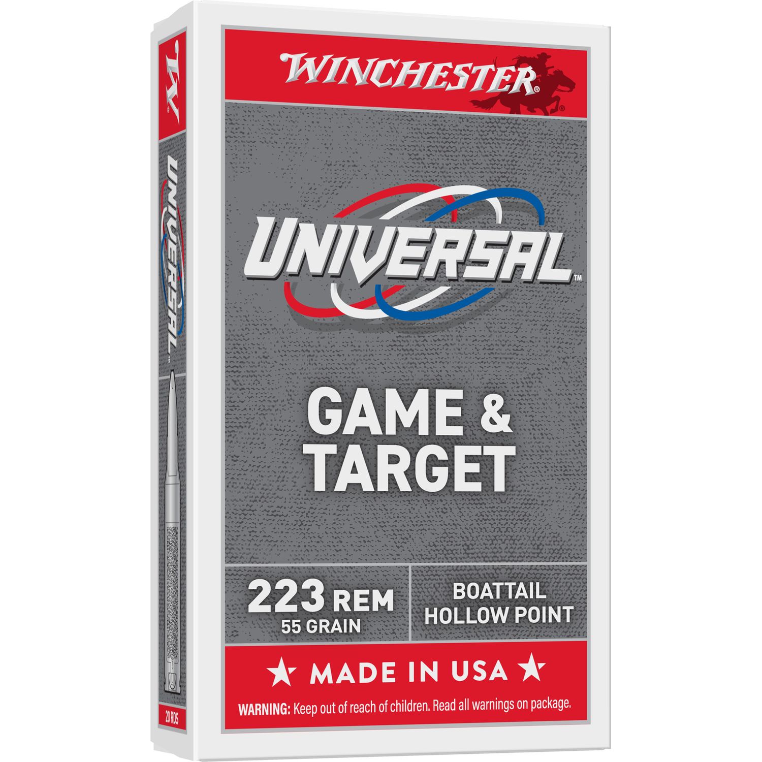 Win Lc 223 Rem 55gr Fmj 20/1000