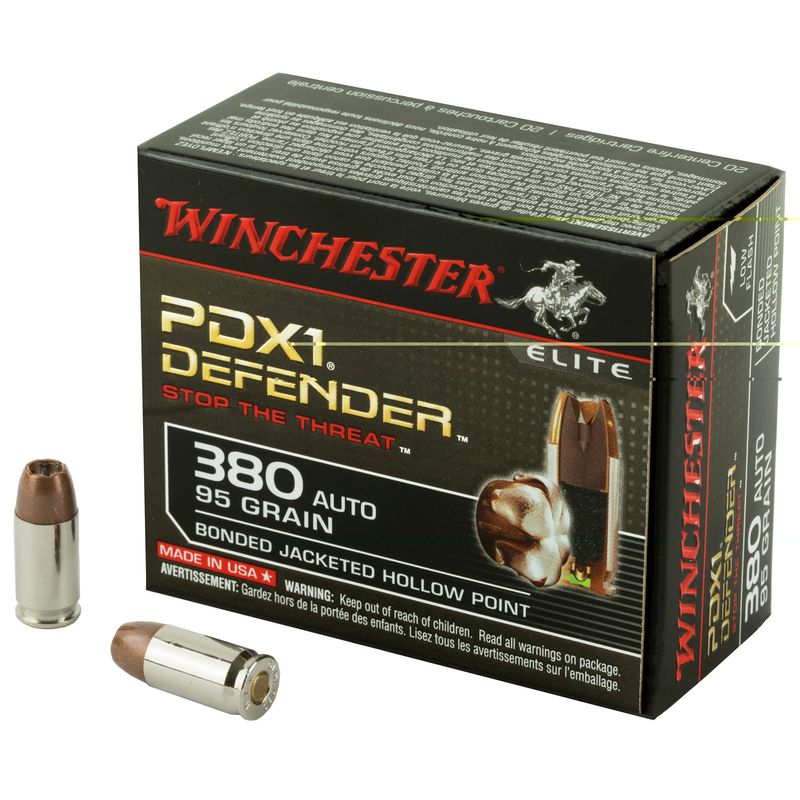 Win Defender 380acp 95gr Jhp 20/200 Win Defender 380acp 95gr Jhp 20/200