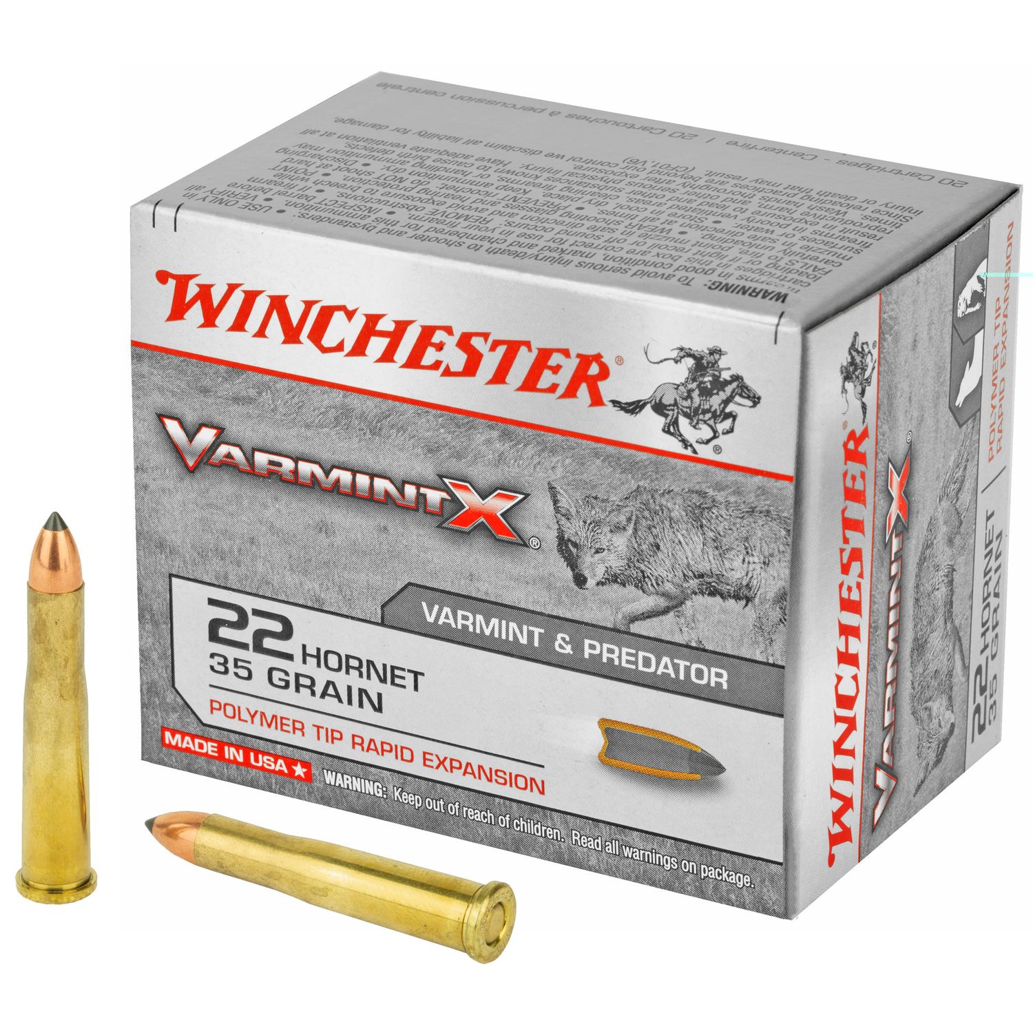 Win 22 Hornet 35gr Varmint Xp 20/200