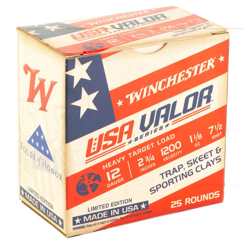 Win Usa Valor 12ga 2.75 Win Usa Valor 12ga 2.75" #7.5 25/250