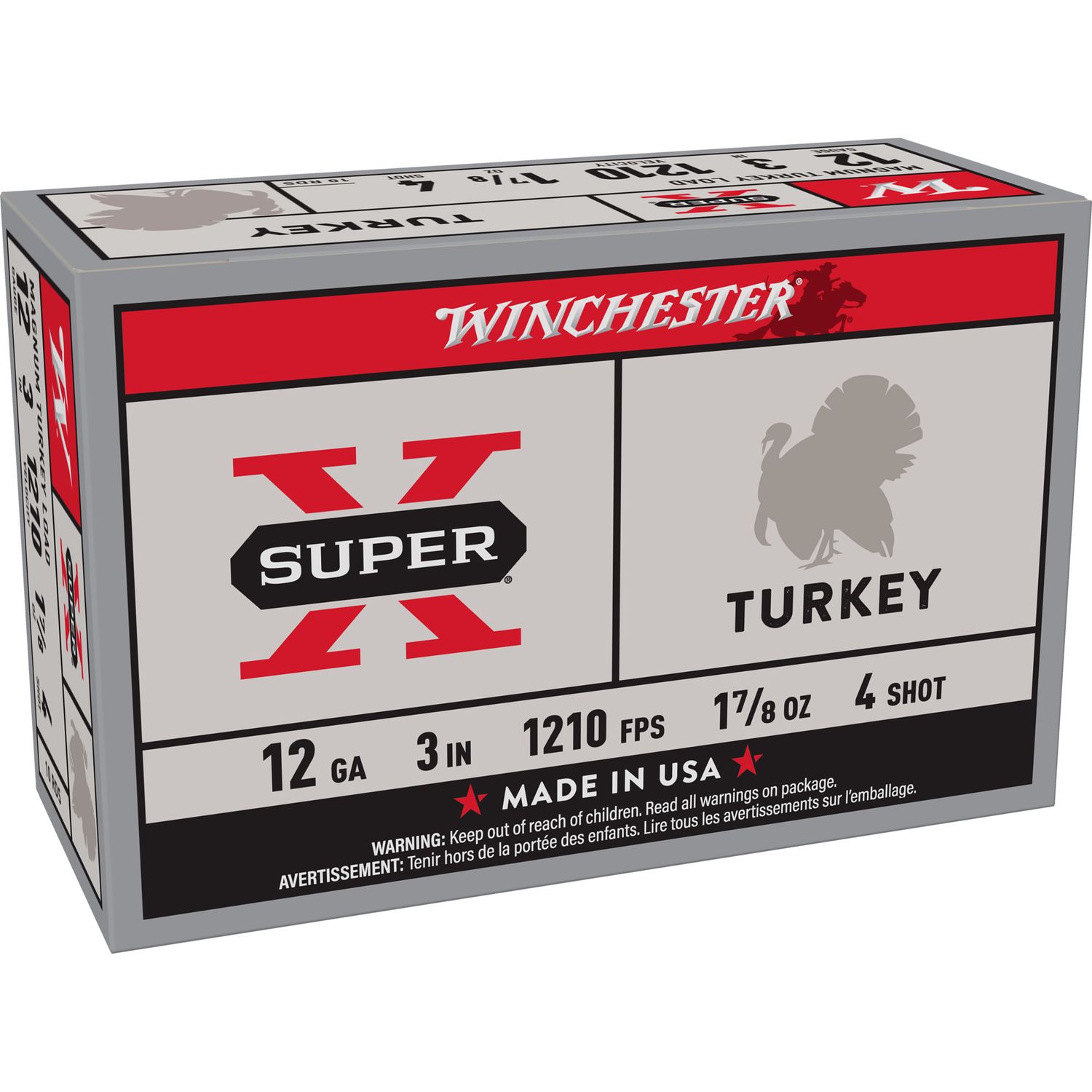 Win Sprx Trky 12ga 3" #4 10/100